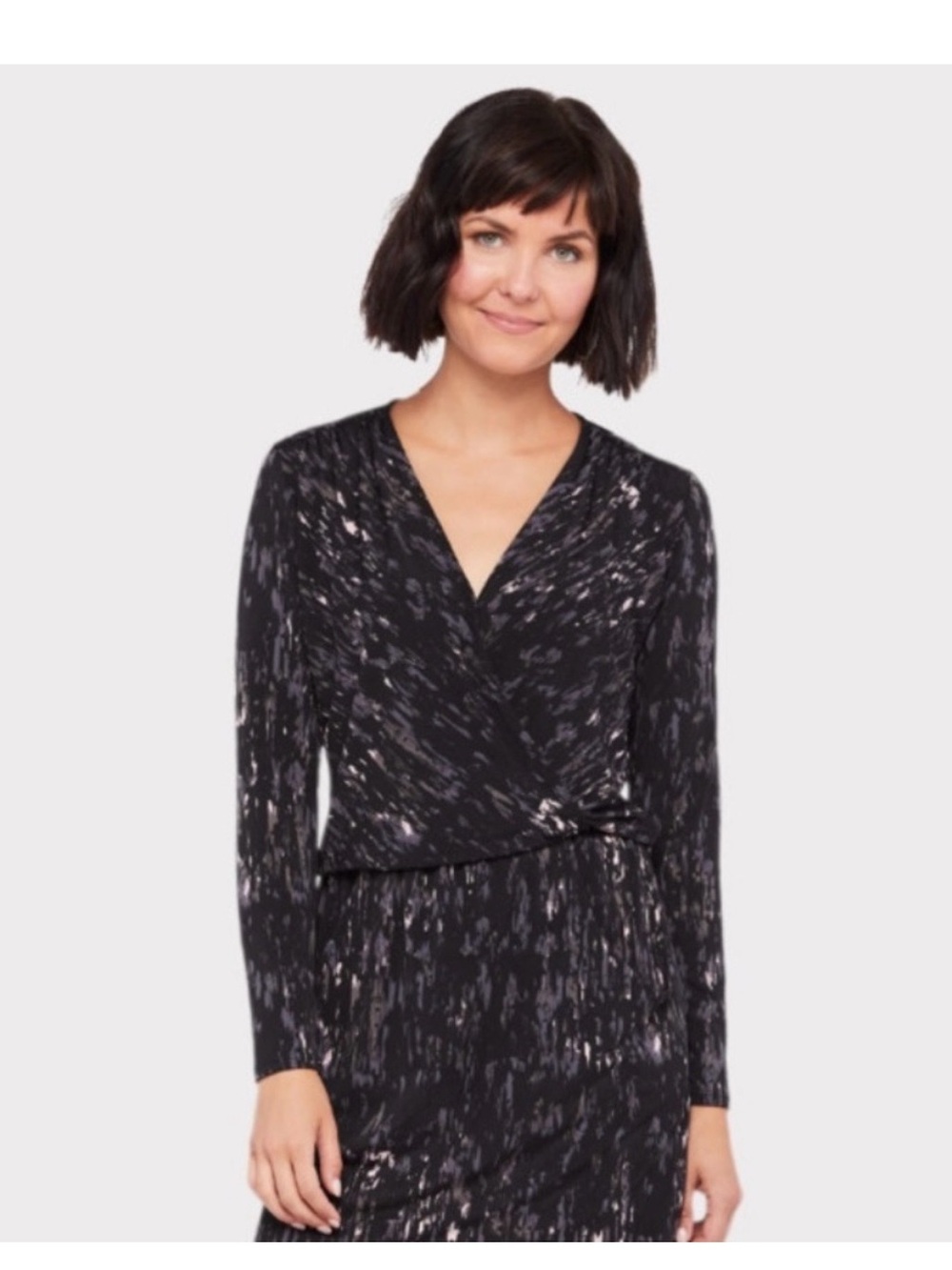 Evereve Peyton Jensen Emma Surplice Long-Sleeve Dress
